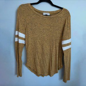 yellow long sleeve shirt - size large